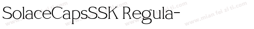 SolaceCapsSSK Regula字体转换